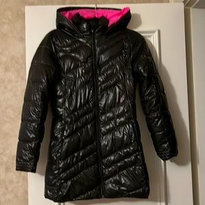 Spyder long winter coat girls two side pockets, one chest pocket